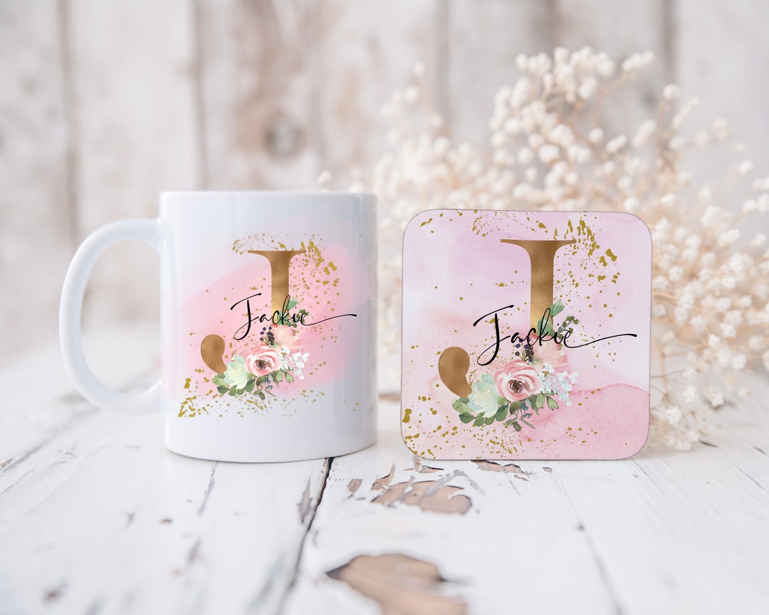 Personalised Mug , Name Mug ,bone China Mug, Gift Set Mug and Coaster
