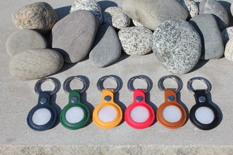 Leather Airtag Holder I Airtag Tracker Case I Airtag Keychain Etsy
