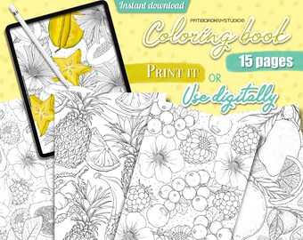 Download Digital Coloring Book Etsy