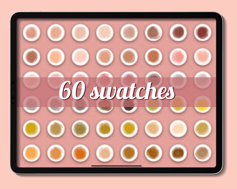 Procreate Color Palette Rose Gold Metallic Color Swatches Etsy