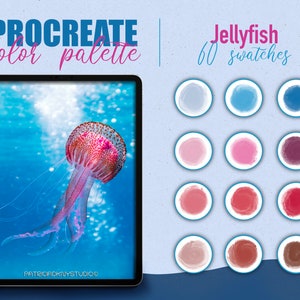 Procreate color palette - Jellyfish color swatches