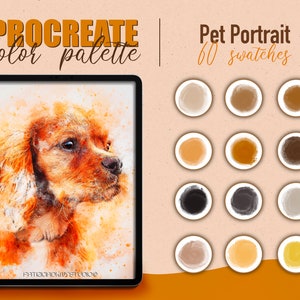 Procreate color palette - Pet Portrait color swatches