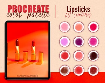 Procreate color palette - Lipstick color swatches