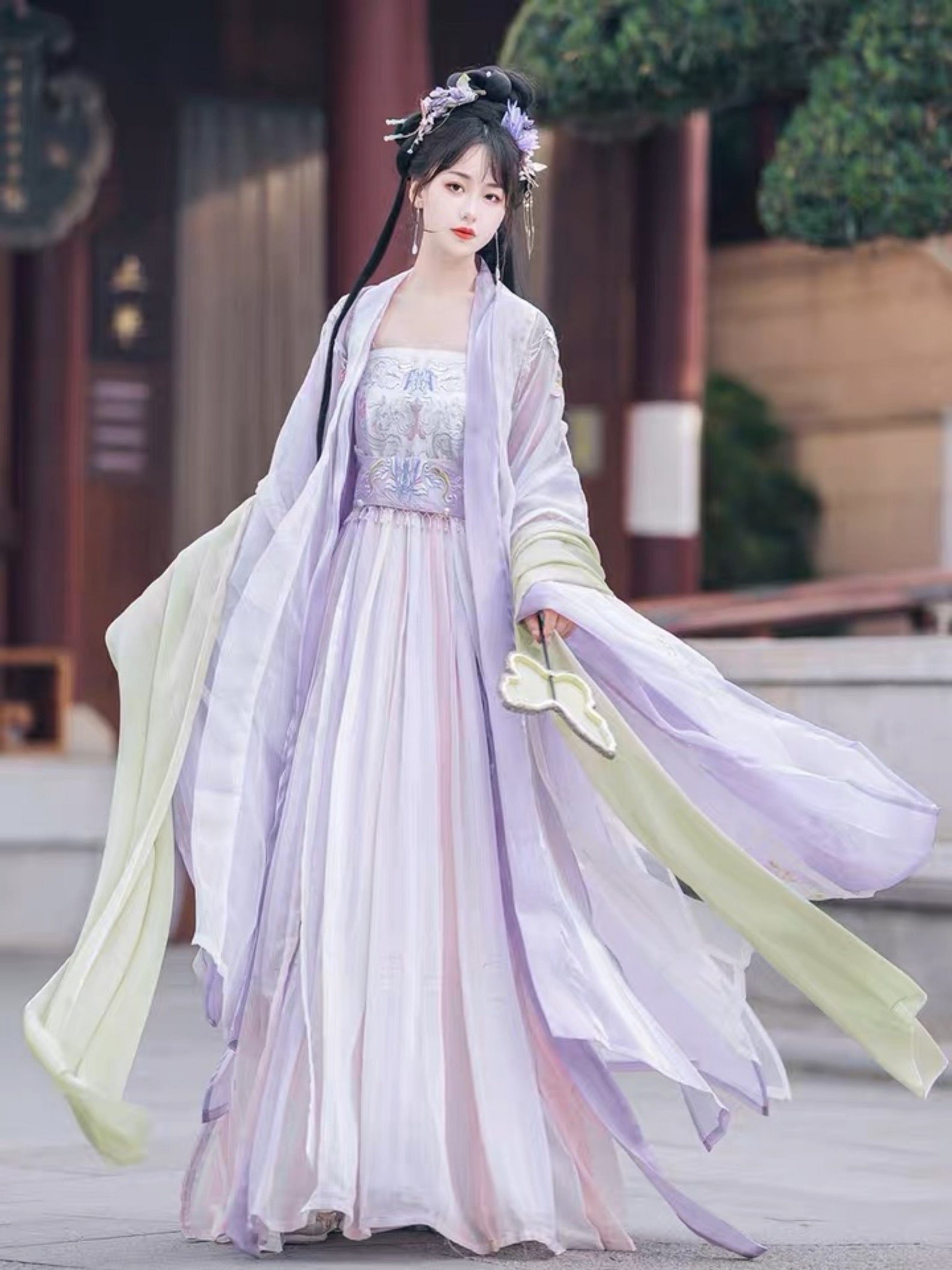 Embroidery Hanfu Purple Hanfu Dress Ancient Style Hanfu - Etsy