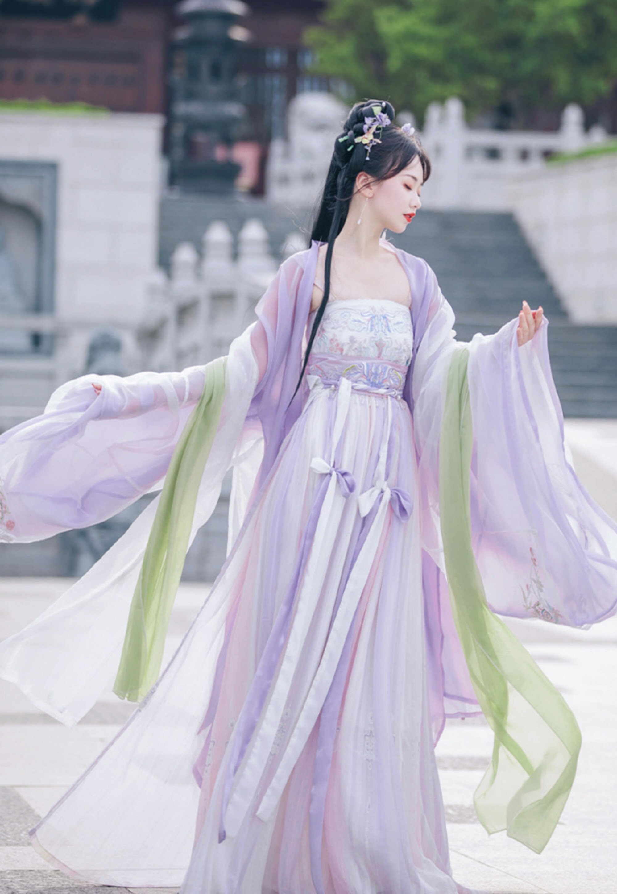 Embroidery Hanfu Purple Hanfu Dress Ancient Style Hanfu - Etsy UK