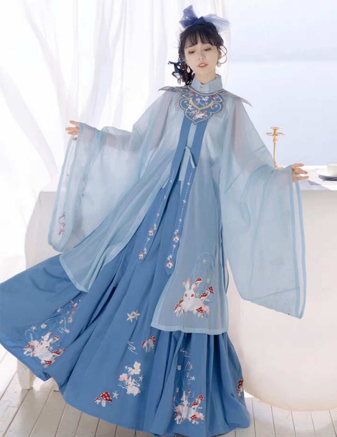 Rabbit Embroidery Hanfu, Fairy Hanfu Dress, Handmade Hanfu Dress ...
