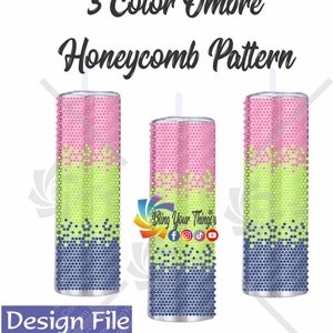 3 kleuren ombre strass bekerpatroon voor 20 oz beker, plaksteen strass bekerpatroon