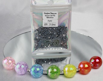 Hot Fix Rhinestones - Crystal- SS10 - 5A Korean HotFix Rhinestones - Glass Rhinestones- 10 Gross Package