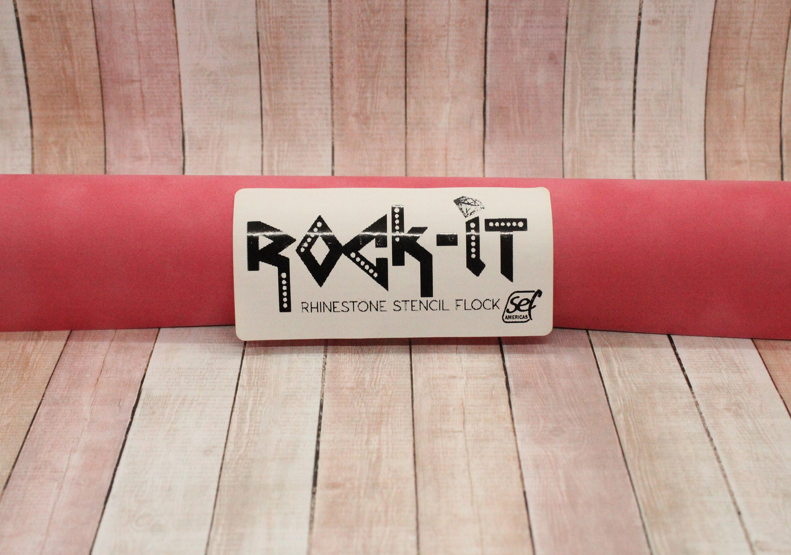 Rock It Rhinestone Stencil Flock
