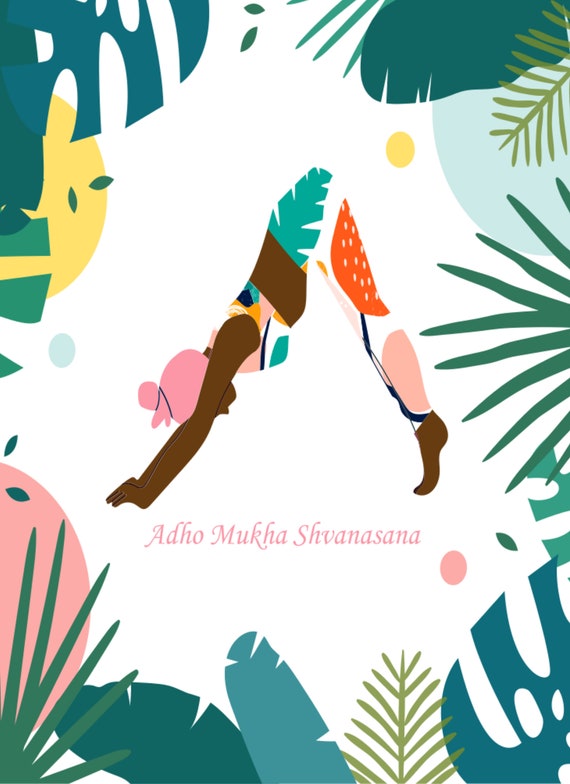 African America Yoga Sticker-Black Woman Fitness 2x2 and 4x4 Sticker-Yogabella Black Woman Yoga Sticker