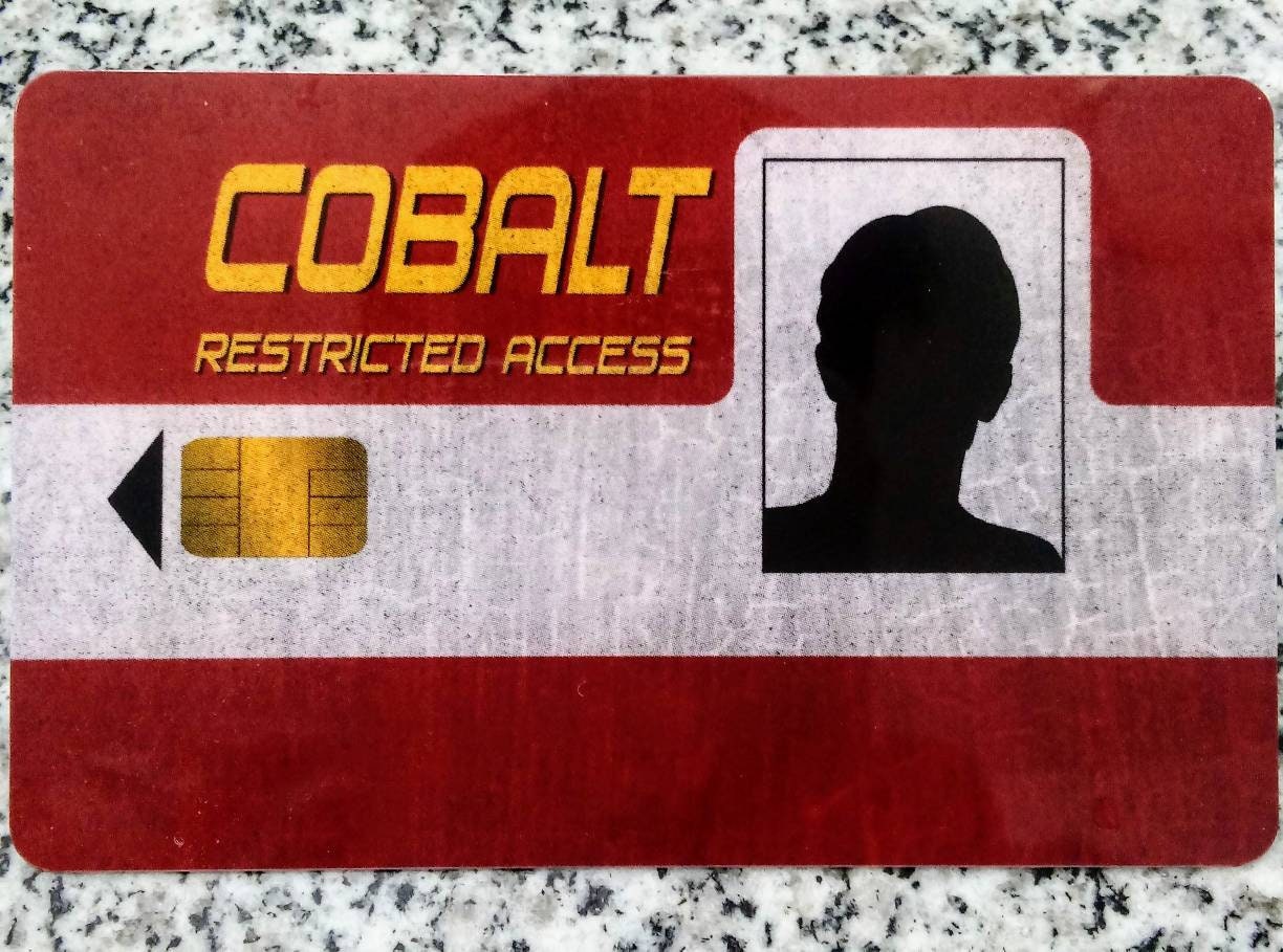 Red Puzzle Cobalt Key Card Cosplay - Etsy Australia