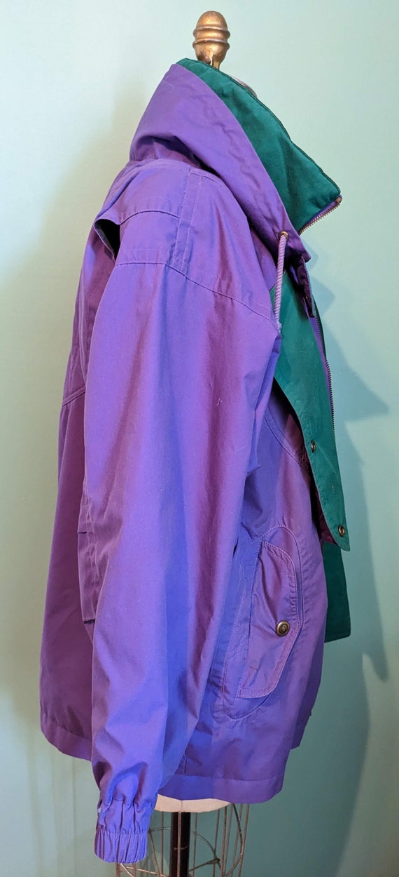 vintage london fog winter fall spring purple and … - image 3
