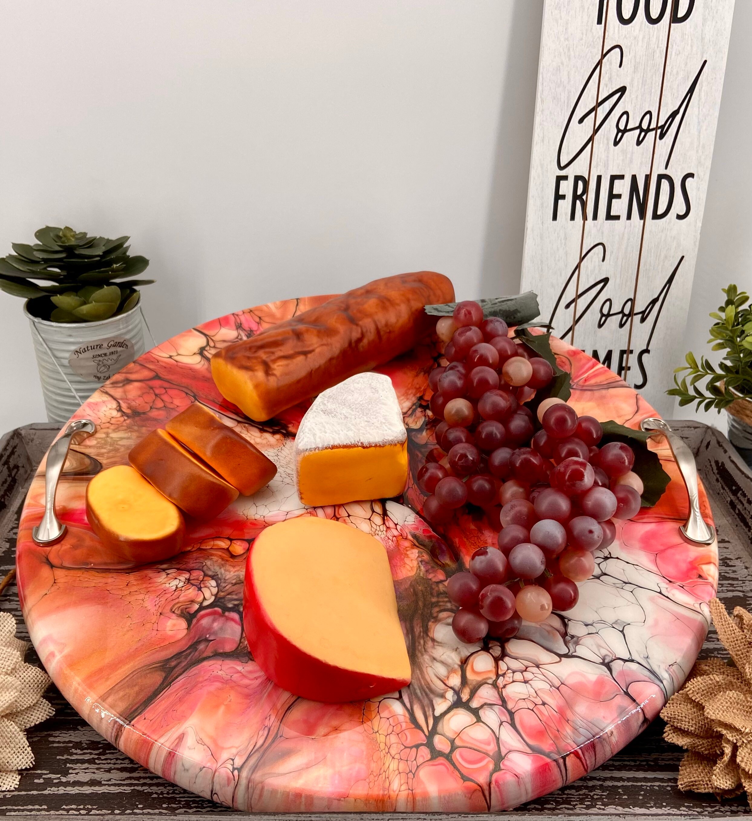 Hand Painted Charcuterie Board Etsy