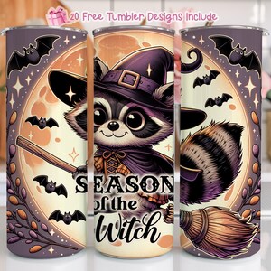 Season of the Witch Tumbler Png Download, Witch Tumbler Wrap 20 oz Skinny Tumbler Wrap Sublimation Designs
