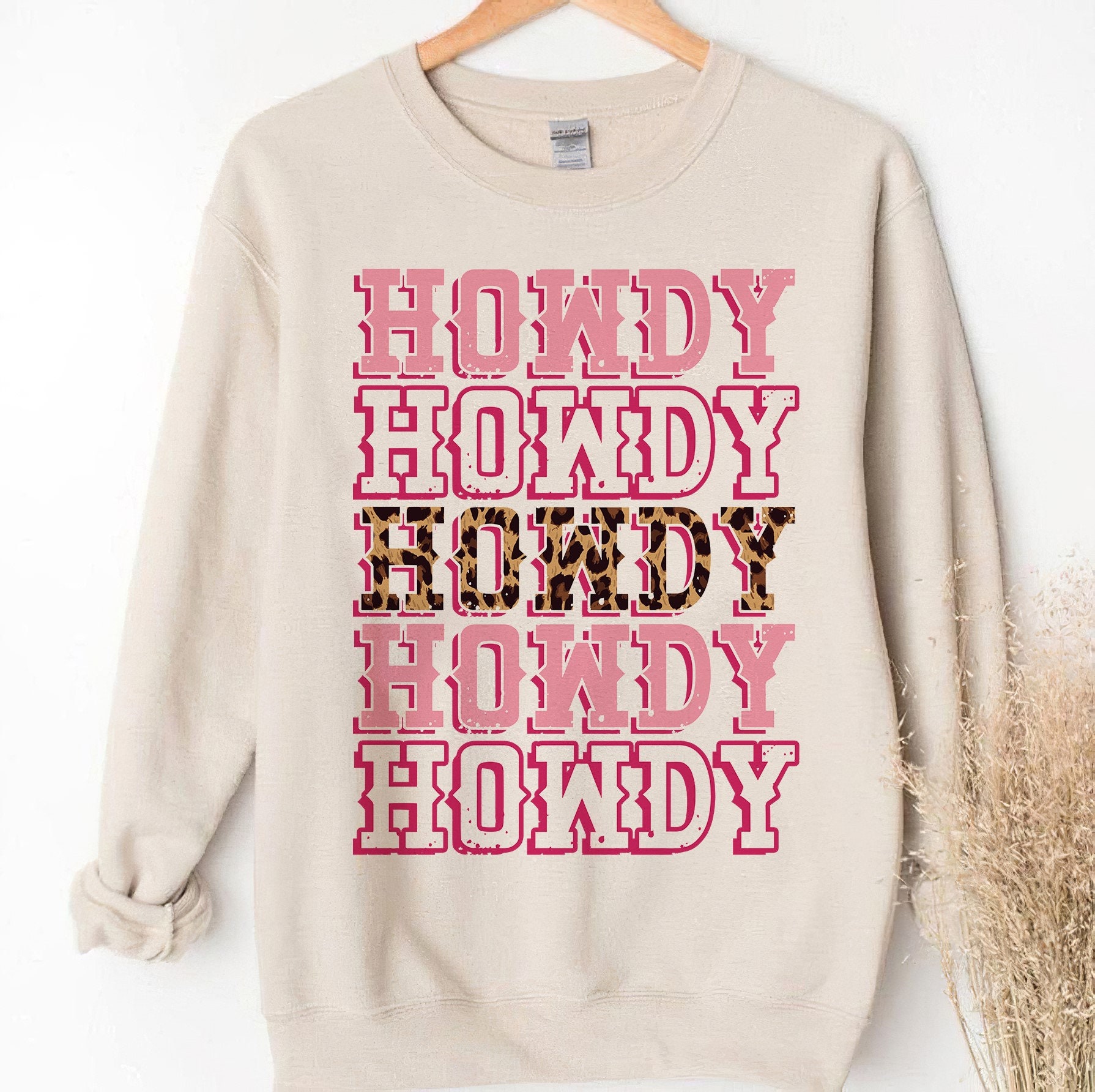 Pink Howdy Sweatshirt - Etsy