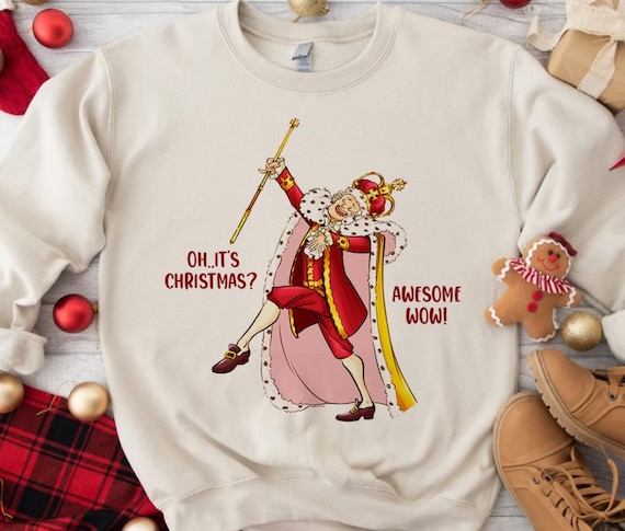 King George Hamilton Oh It's Christmas Awesome Wow Sweatshirt