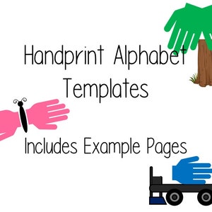 Handprint Alphabet Templates