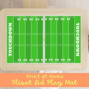 Flisat Lid Play Mat Decal Football, for sensory table, for kids, playmat