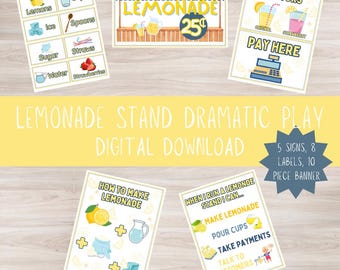 Lemonade Stand Dramatic Play