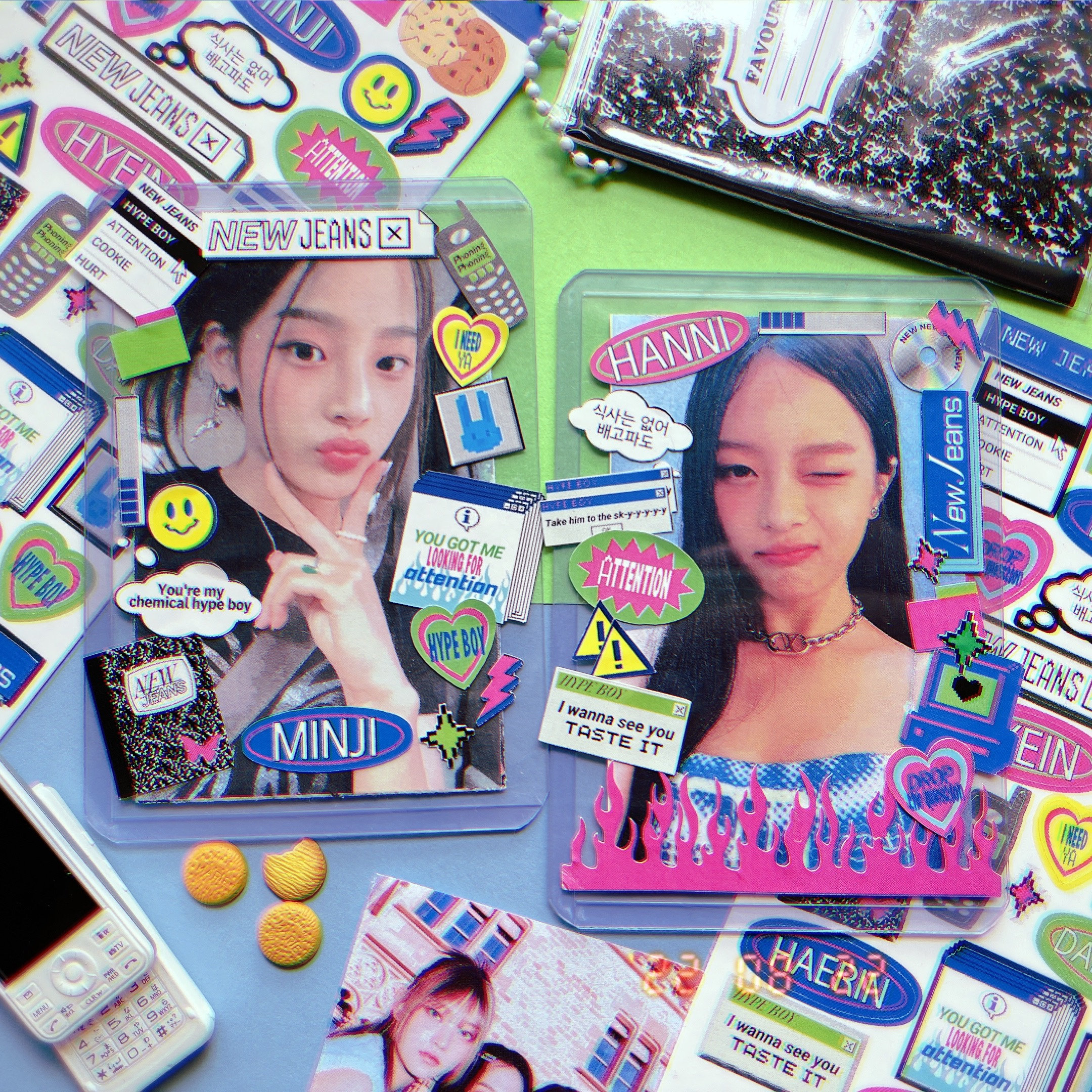 Kpop NEW JEANS Sticker / New Jeans Merch / Attention Sticker / Etsy