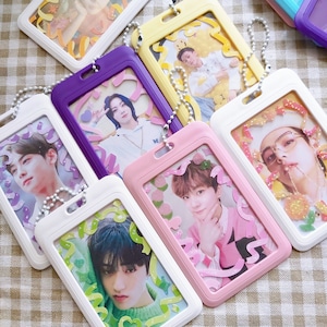 kpop cardholder / photoholder / cardholder keychain / confetti sricker / polco sticker / deco sticker