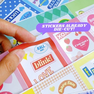 photocard decoration stickers korean stickers cute etsy