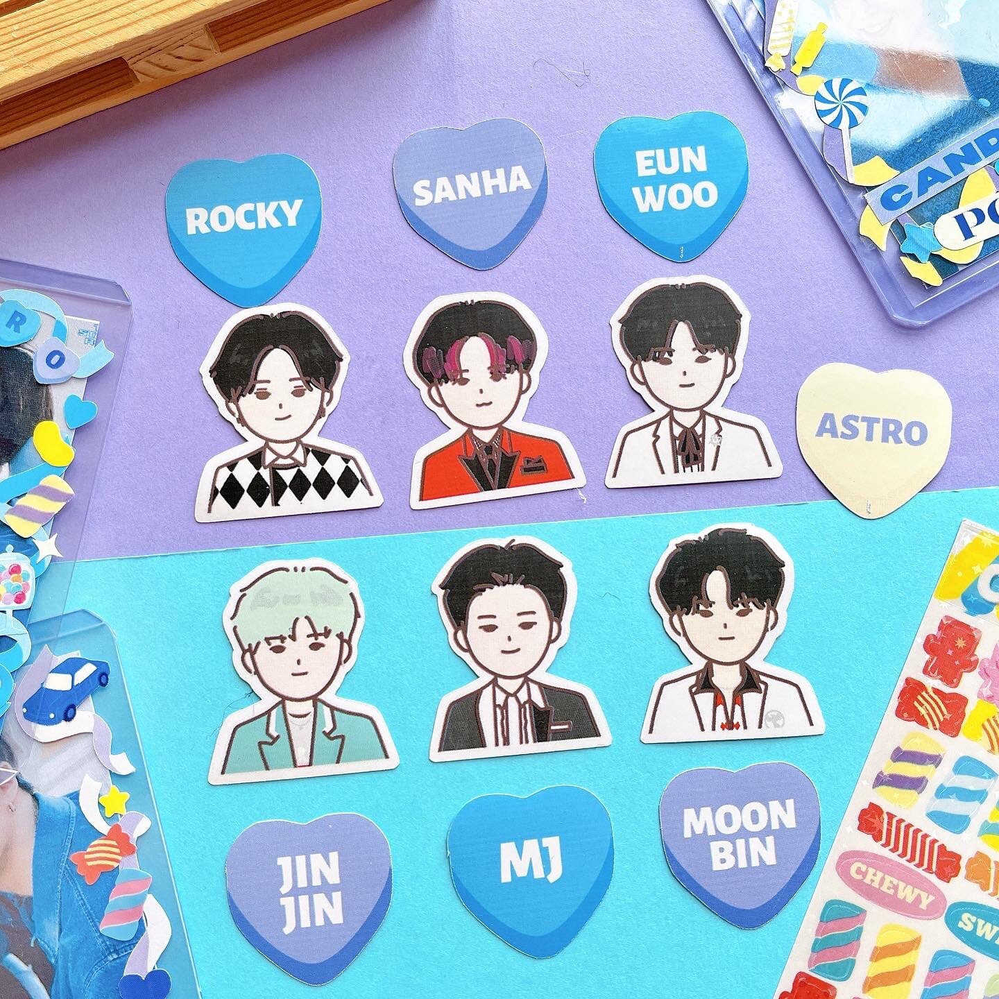 Kpop ASTRO Candy Sugar Pop Cartoon Sticker Set / 아스트로 / Drive - Etsy Finland Kpop ASTRO Candy Sugar Pop Cartoon Sticker Set / 아스트로 / Drive - Etsy Finland