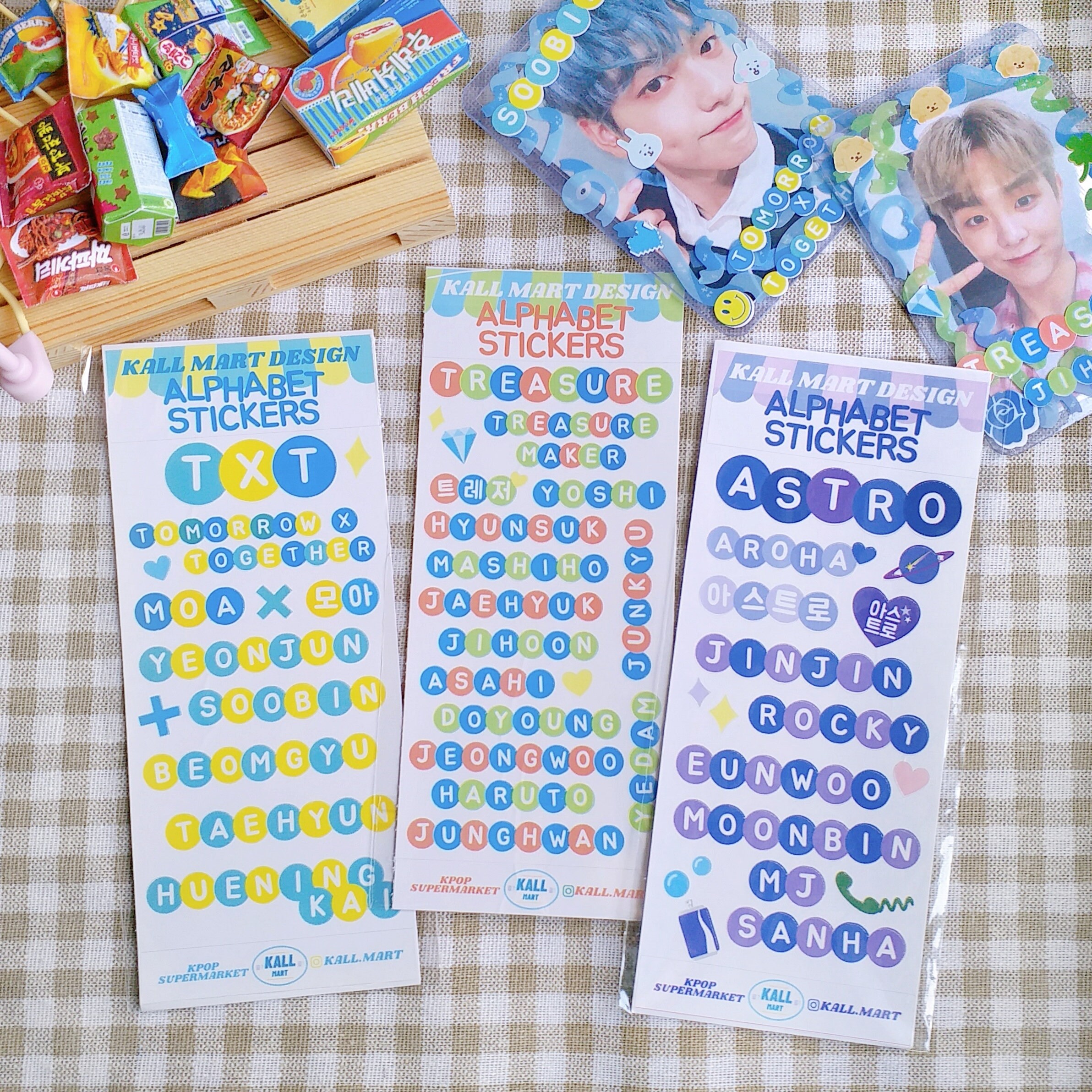 kpop polcos confetti alphabet stickers korean alphabets etsy