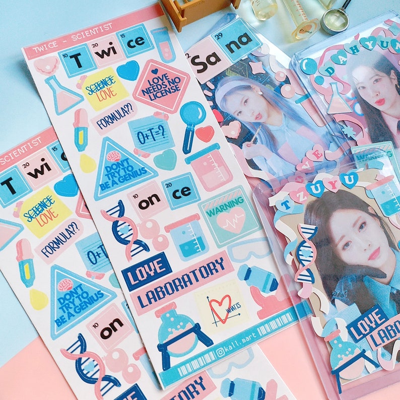Kpop TWICE Scientist Theme Sticker / Twice Formula of Love / | Etsy