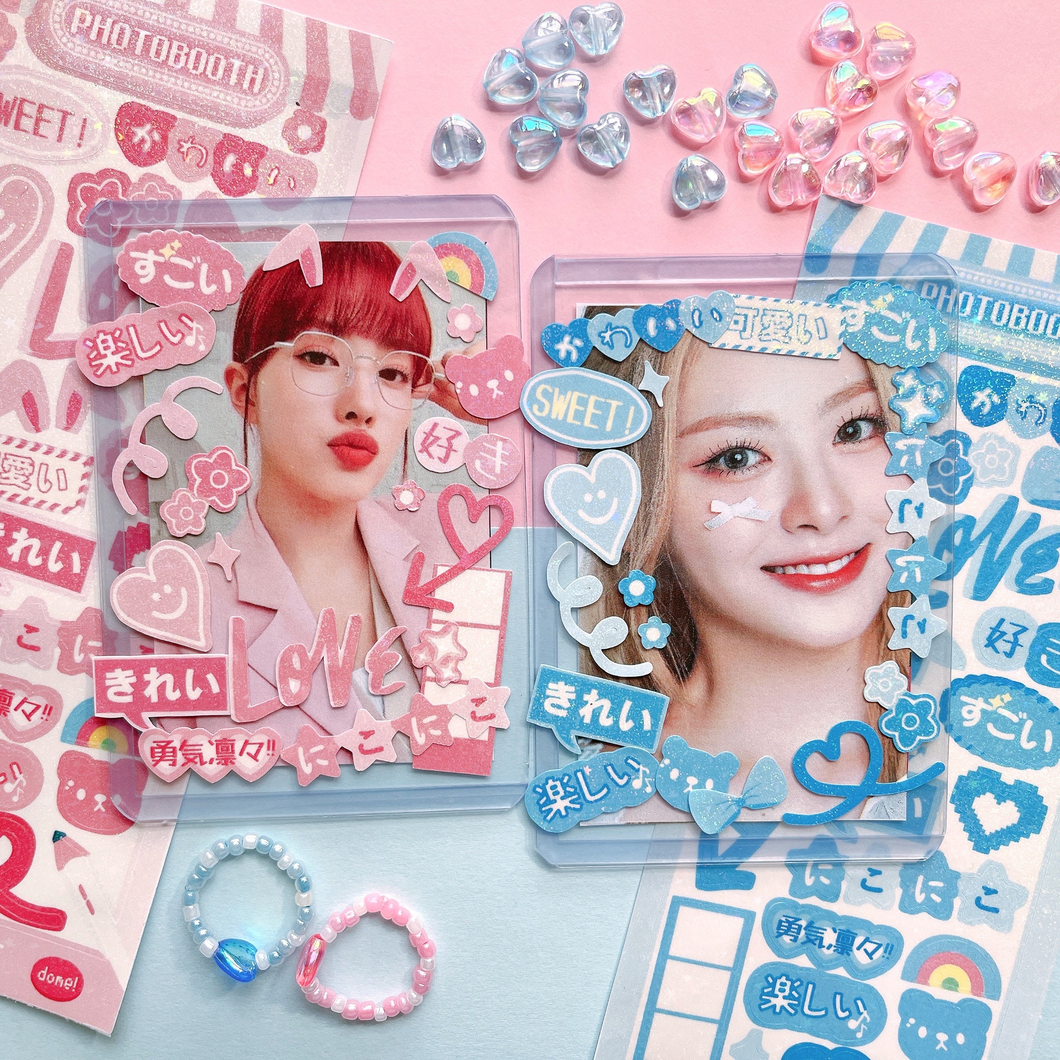 Holographic Kawaii Photobooth Sticker / Kawaii Sticker / Etsy