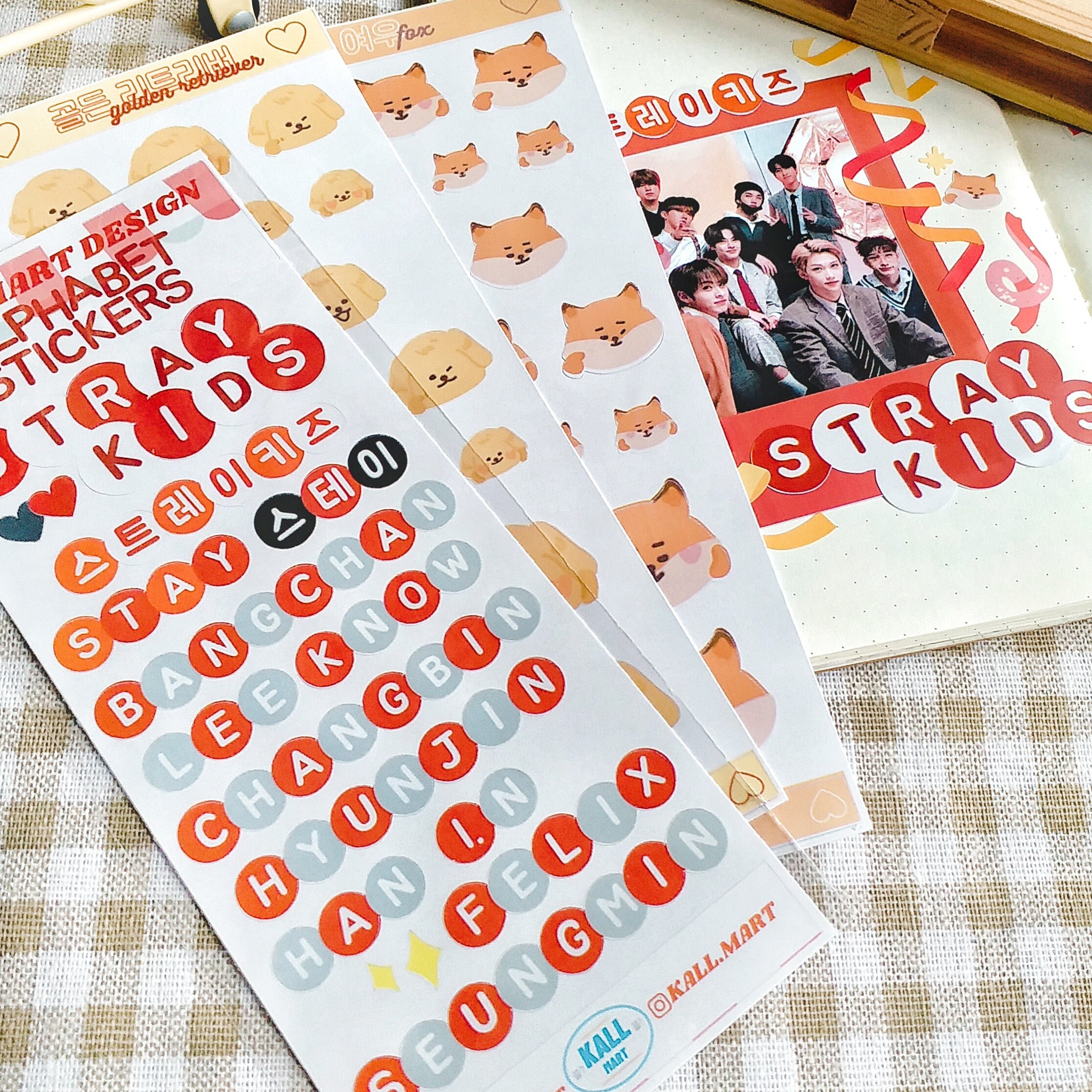 Stray Kids OT8 High Quality Sticker, KPOP, SKZ Hyunjin, Bangchan