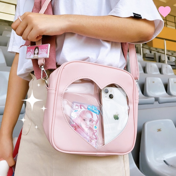 Kpop Bag / Kpop Tote Bag / Cute Tote Bag / Pink Heart Bag / 