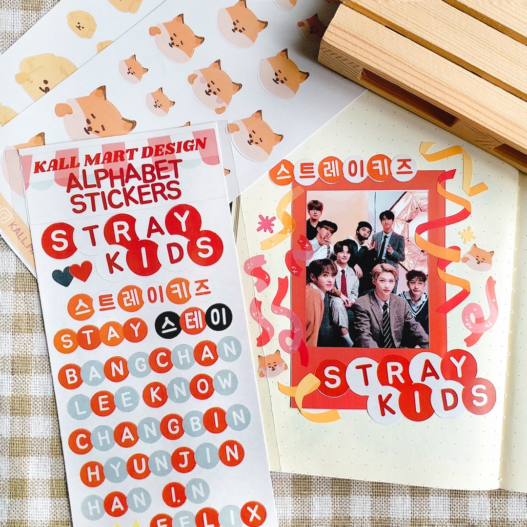 Stray Kids OT8 High Quality Sticker, KPOP, SKZ Hyunjin, Bangchan