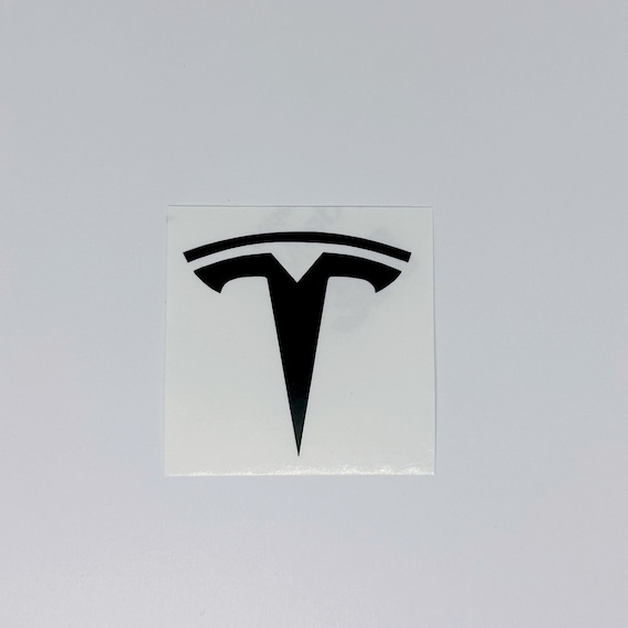 Lot de 3 autocollants avec logo pour volant de voiture Tesla Model