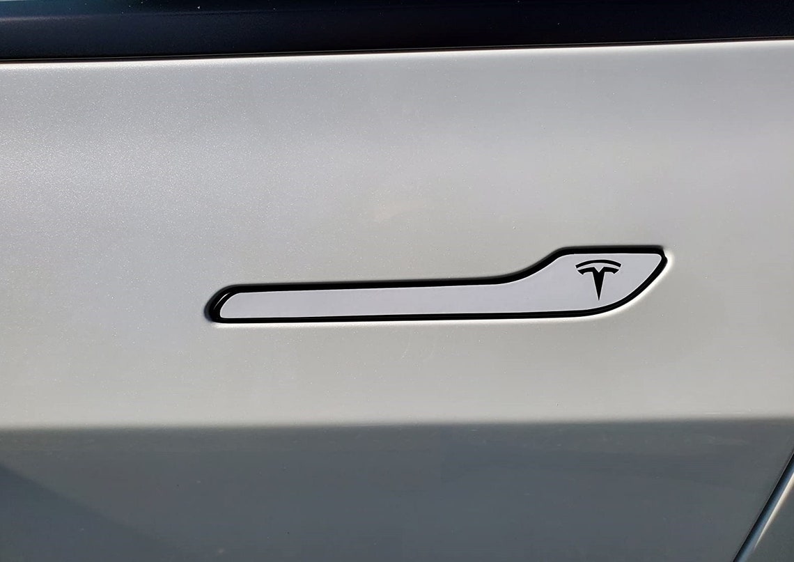 Tesla Model 3 / Model Y Door Handle 3M Wrap Kit Tesla Logo Etsy