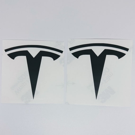 Tesla Model Y - Front & Rear Emblem T Decal Sticker | Genuine 3M Vinyl |  Color