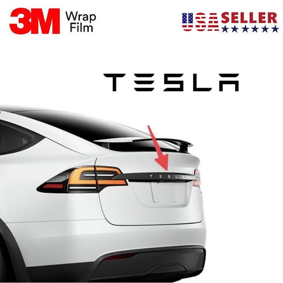 Tesla Model X Tailgate Trunk Badge Letters Logo 3M Vinyl Decal