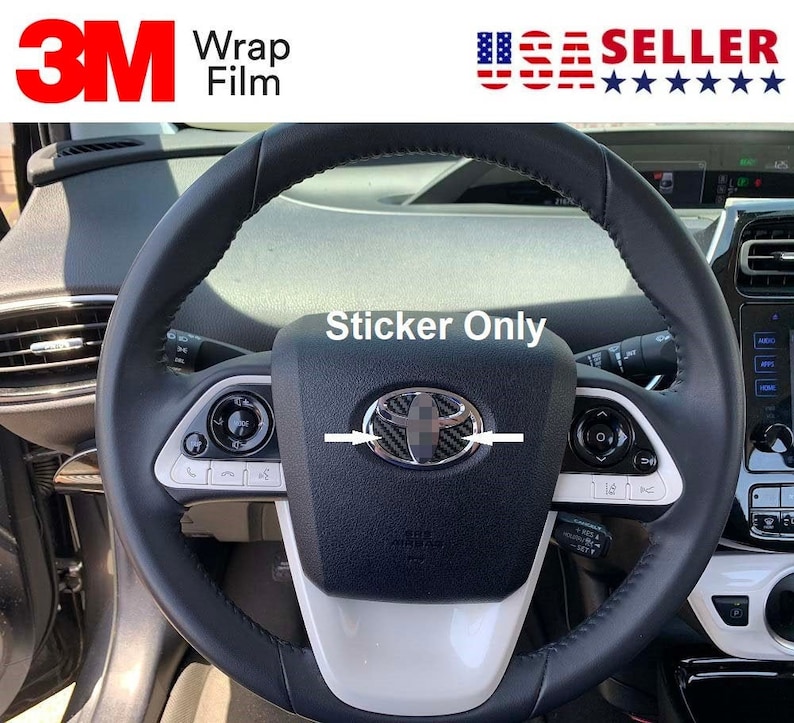 Toyota Steering Wheel Emblem Badge 3M Vinly Decal Sticker Wrap Etsy
