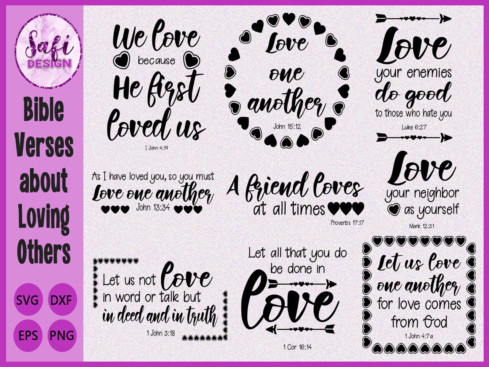 Download Bible Verses about Loving Each Other SVG Scripture Verses ...