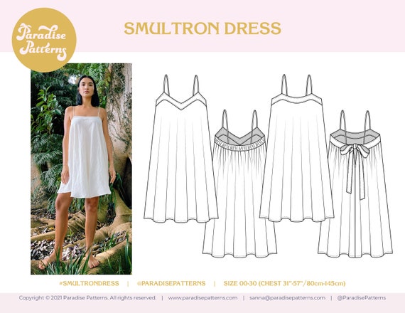 Too big dress? Learn how to shorten straps & take in side seams - Miss Matti