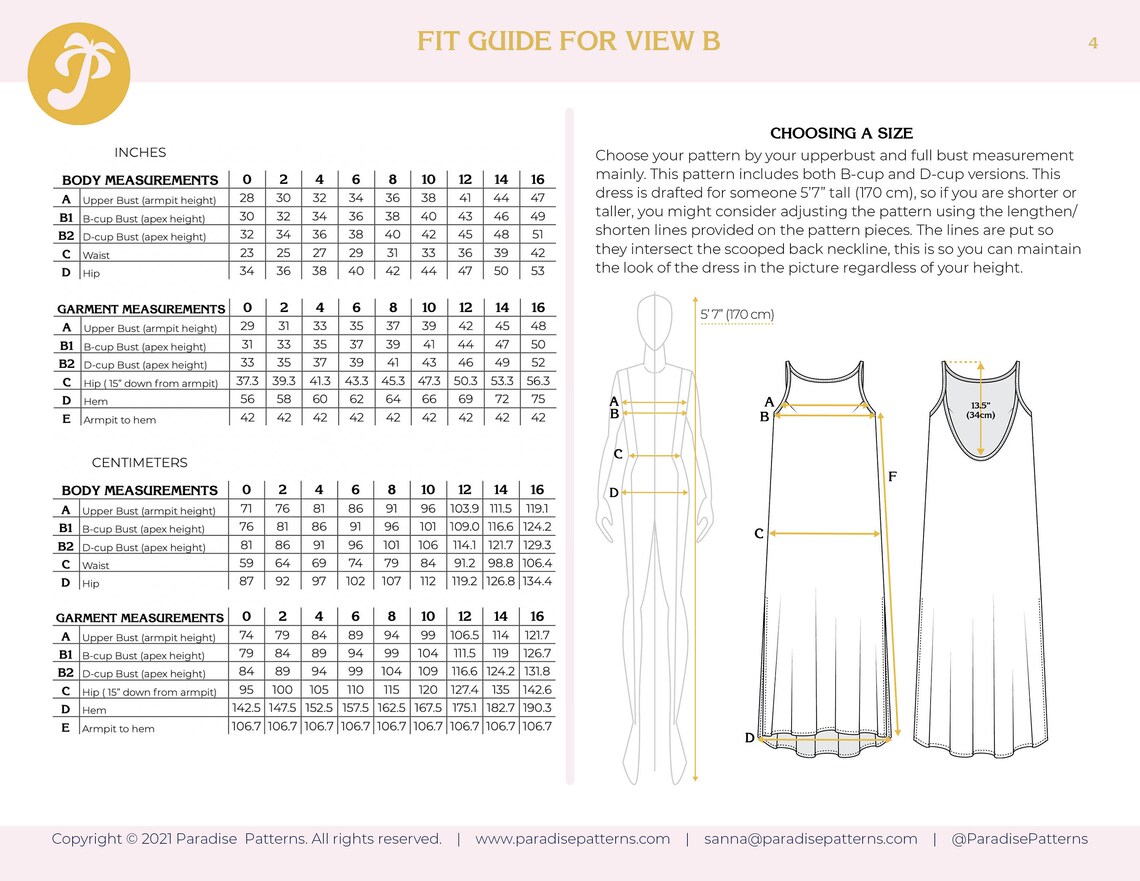 Hallon Dress PDF sewing pattern sizes 0-16 summer resort image 8