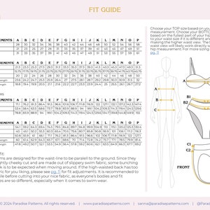Body Rise Sewing Pattern Cowrie Kini PDF Sewing Pattern, Flat Front and Tie Front Top, Mid-rise ...