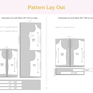 Blomma Tank PDF sewing pattern, sizes A-L bust 30-60, athletic style top, B-cup and D-cup options image 5