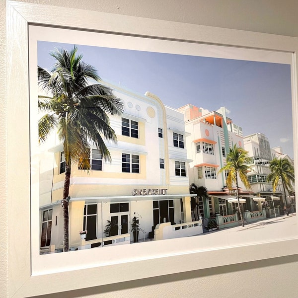 Miami South Beach Ocean Drive Florida Art Deco Photography Instant Digital Download Home Wall Decor