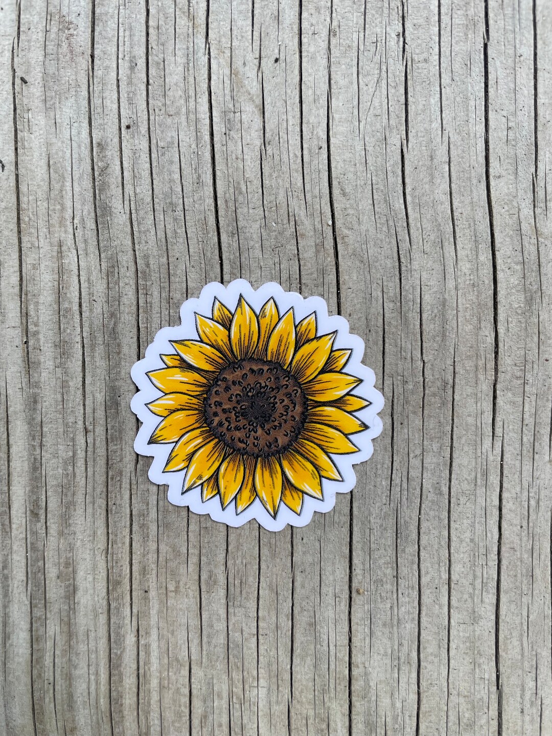 Sunflower Waterproof Vinyl Sticker | Laptop | Kindle | Water Bottle ...