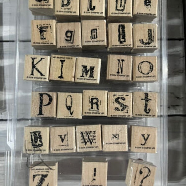 Stampin up Alphabet Stamps - Etsy