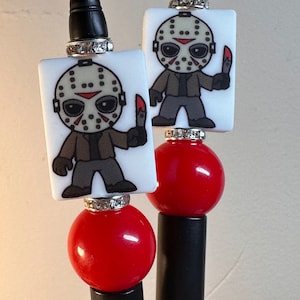 Jason - Friday the 13th themed - Focal Bead Pen
