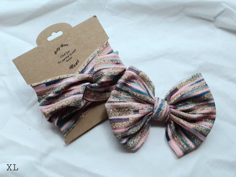 Stocking Stuffers Mommy /& Me Hair Bowheadband Set Fabric Hair Bows Mommy and Me Large Hair Bows
