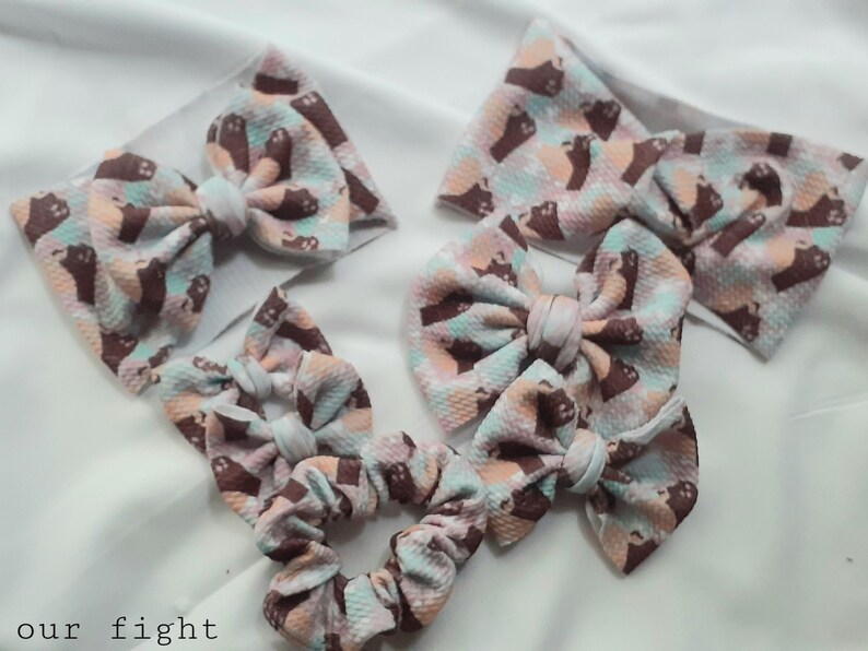Pigtail Bows Mommy and Me Hair Bows for Baby Fabric Hair Bows Baby Headwrap Hair Bows on Clips Large Hair Bows Piggy Hair Bows