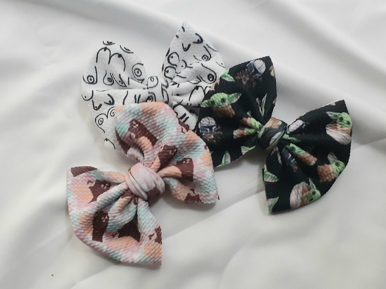 Pigtail Bows Mommy and Me Hair Bows for Baby Fabric Hair Bows Baby Headwrap Hair Bows on Clips Large Hair Bows Piggy Hair Bows